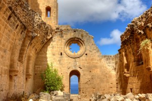 Historic Bellapais Abbey in Kyrenia, Northern Cyprus.